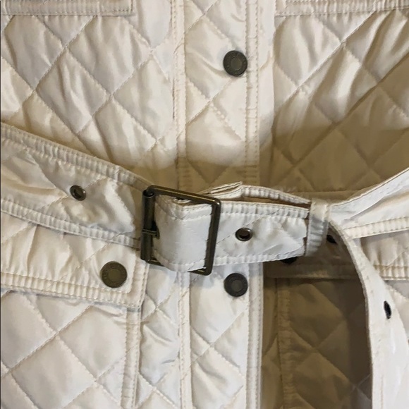 New LAUREN RALPH LAUREN Cream/brown color coat - Picture 4 of 10